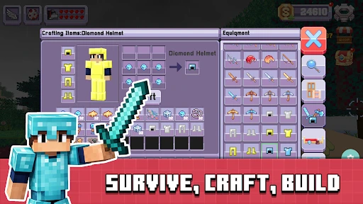 Gameplay screenshot 2 from Build Block Craft - Adventure game